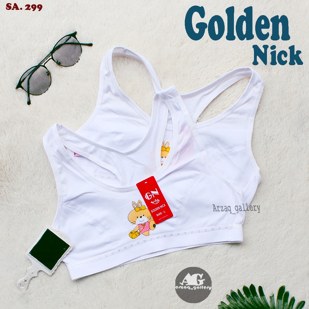 Miniset Anak Remaja GN 299 / 301 Putih / Pakaian Dalam Anak Golden Nick | Miniset / Miniset Bra / Miniset Remaja / mINISET golden Nick