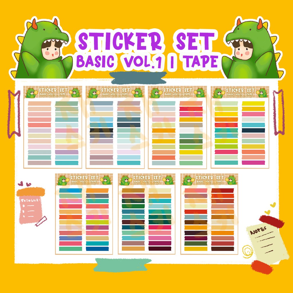 

STICKER SET | BASIC VOL. 1 | TAPE