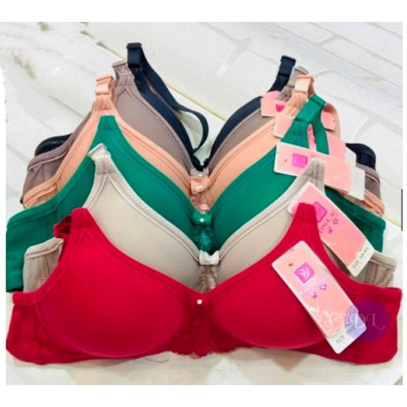 BH LINGCAU A5 ORIGINAL KAIT 2  DAN KAIT 3| BRA WANITA BUSA TANPA KAWAT