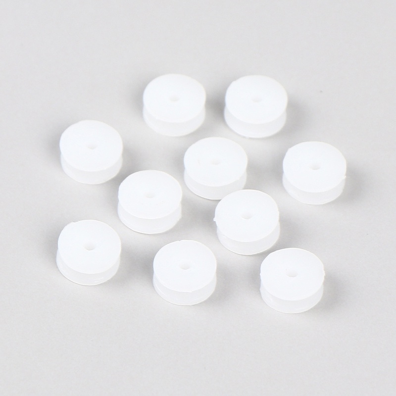 &lt; E2id &amp; &gt; 10pcs / Set Roda Katrol Plastik Mini 2x9.3mm Untuk Mobil Anak DIY