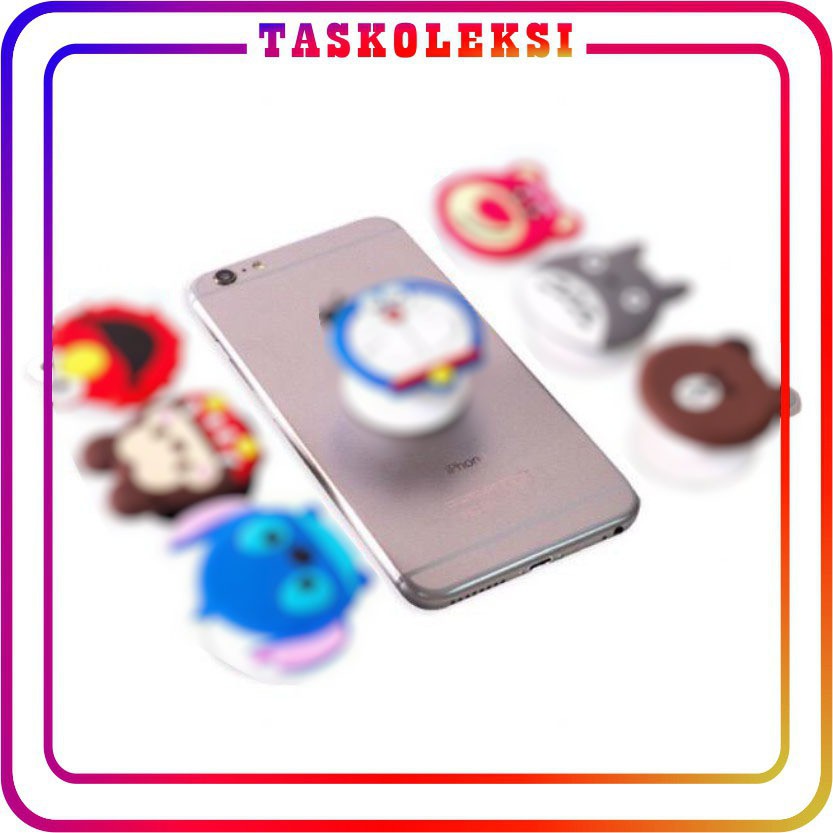 ☛TK☚ R112 Popsocket 3D HP Karakter Pop Socket Motif Cute Lucu Stand HandPhone Holder IMPORT MURAH