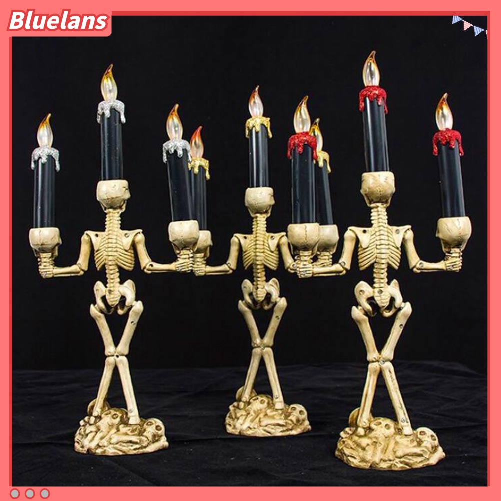 Holder Lilin Bentuk Tengkorak Halloween Untuk Dekorasi Rumah