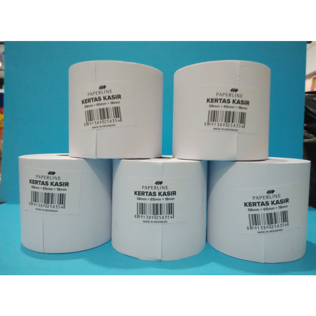 

Kertas Struk Kasir PAPERLINE 58mm x 65mm x 18mm