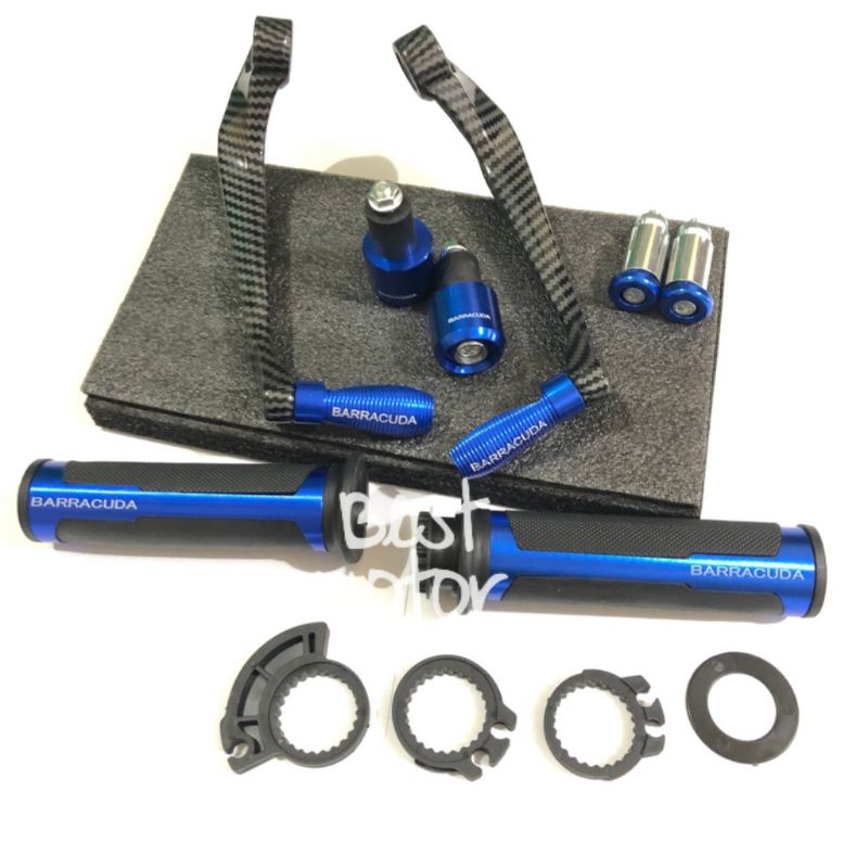 Paket Hemat Proguard dan Handgrip Plus Jalu Stang Barracuda Universal Motor CNC