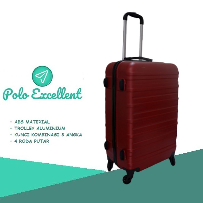 Paling Murah Koper Travel 24 inch ABS Hardcase Robert Ansell , 4 roda putar  2032