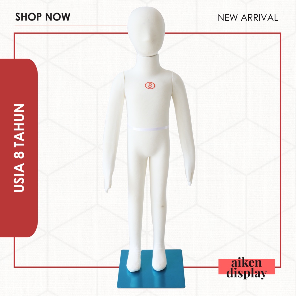 Manekin foam anak usia 8 tahun dummy/boneka jahit/patung baju/manekin/display baju