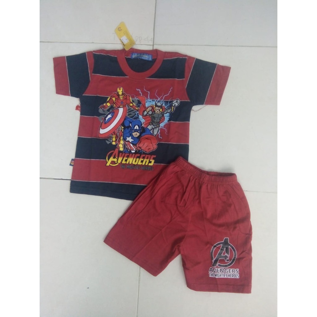 Setelan Kaos  Anak anak 4 - 5 - 6 Tahun -  Domino