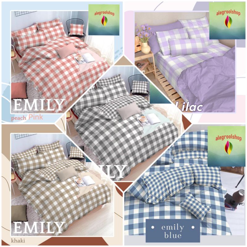 bedcover set + sprei katun lokal super premium