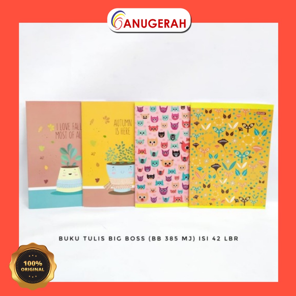 

SIDU BIG BOSS 42 BUKU TULIS (PACK / ISI 6 PCS)