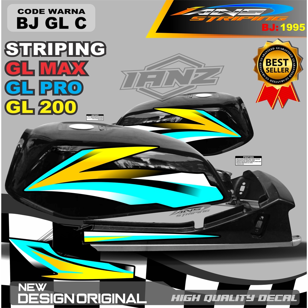 STRIPING LIST BODY GL MAX GL PRO TERMURAH / STRIPING GL MAX TERBARU / STIKER MOTOR