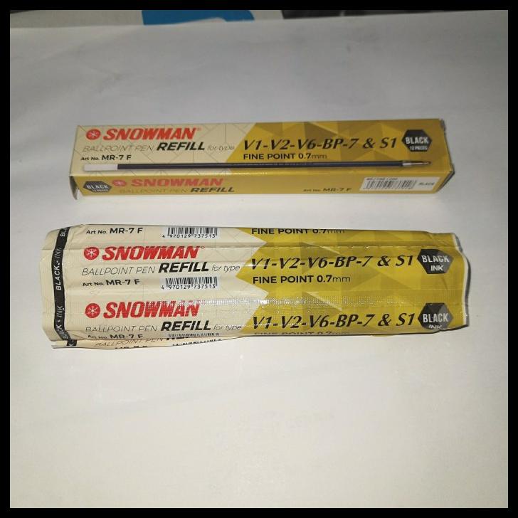 

Isi Pulpen Snowman V1 V2 V6 Bp7 S1 Hitam 1 Lusin