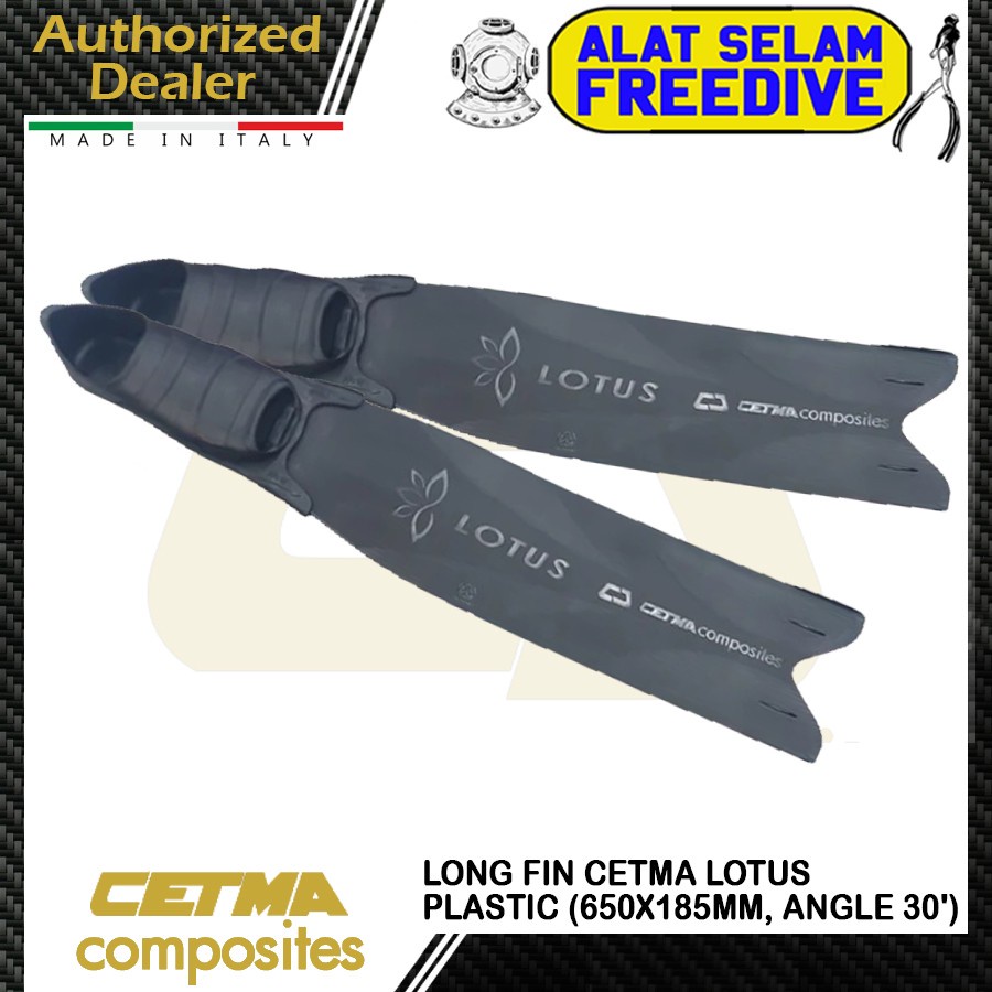 Jual Long Fin Fins Cetma Lotus Plastic Blade Freediving Freedive Kaki