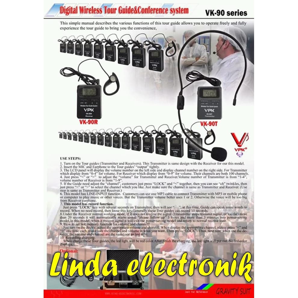 Tour Guide Vpk Vk 90 10pendengar 1pembicara Total11 Vpk Vk90 tourguide