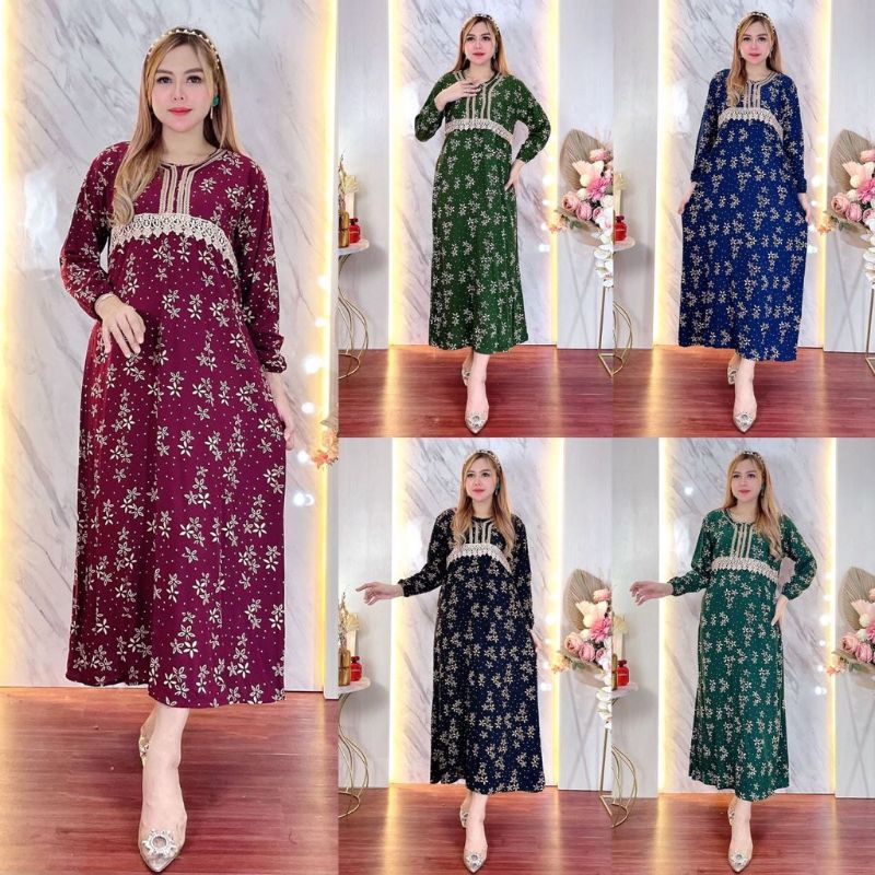 DASTER ARAB LENGAN PANJANG | LONGDRESS ARAB RENDA | DASTER MODERN