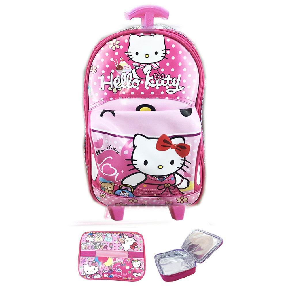 Tas Troley Sekolah TK Hello Kitty 3D On The Road Tas Mobil LB