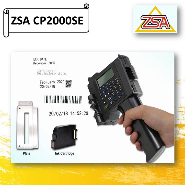 ZSA CP2000SE PRINTER PENCETAK TANGGAL KADALUWARSA EXPIRE DATA KEMASAN