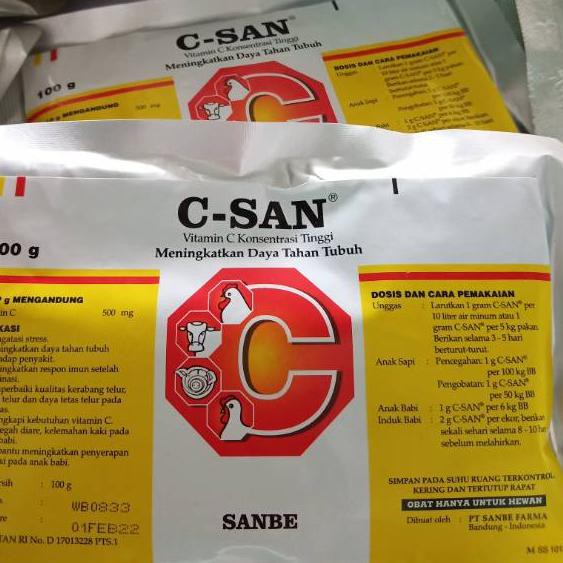 Cod E 141 C San 100gr Vitamin C Konsentrasi Tinggi Meningkatkan Daya Tahan Tubuh