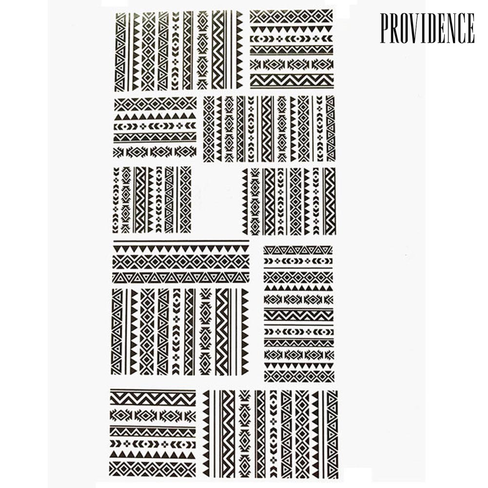 Providence Stiker Decal Transfer Air Multi Motif Untuk Dekorasi Nail Art / Manicure Diy