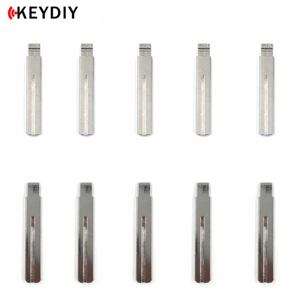 Keydiy 10pcs / lot Kunci Remote Control Pengganti Model Flip Bahan Metal Polos KD / Volvo S80 24# Kipas Angin Mini Portable Untuk Fuhao