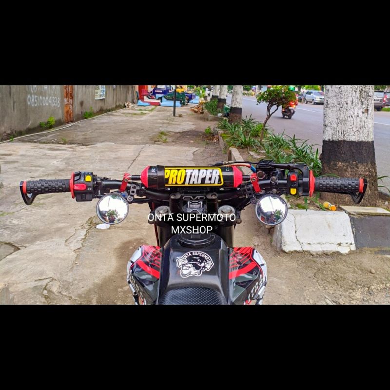 Spion jalu fatbar supermoto klx crf wr bulat lebar-6