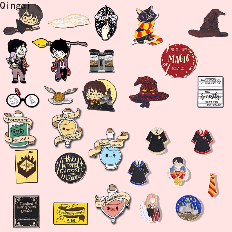 Bros Pin Enamel Bentuk Botol Sihir Harry Potter Hogwarts Untuk Anak