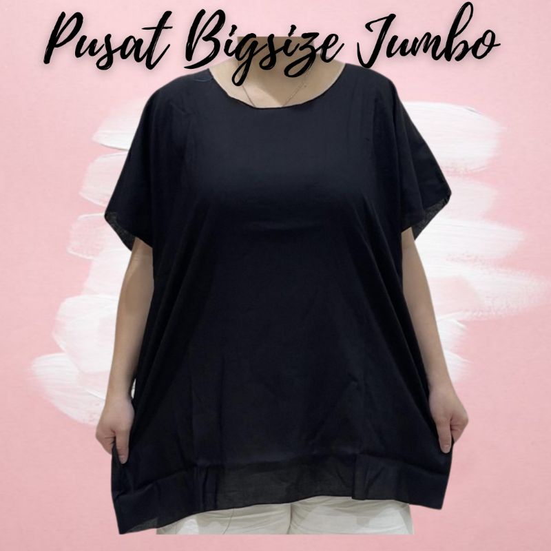 LD 140 - BAJU ATASAN RAYON POLOS JUMBO SUPERJUMBO EXTRA PLUS SIZE BIG CBP BAJU TIDUR SANTAI