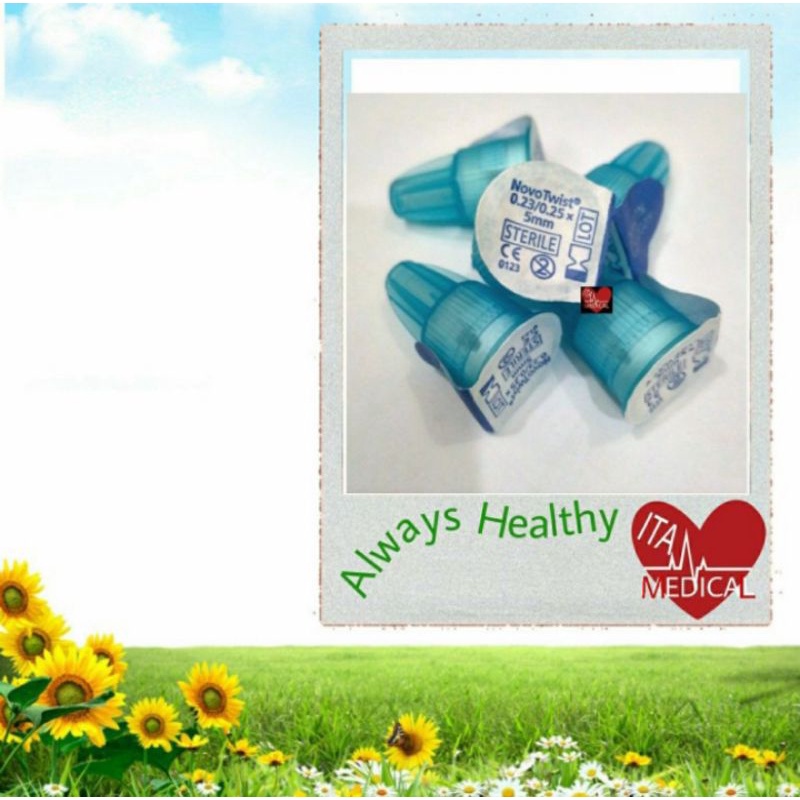 NovoTwist / Jarum Insulin NovoTwist / Jarum Insulin Biru / NovoTwist 5 mm 32G (1pcs)
