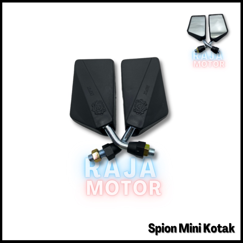 Spion Motor / Kaca Spion Kotak Motor Honda yamaha Mini Kecil tanggung Motor Vario Supra Beat Univers