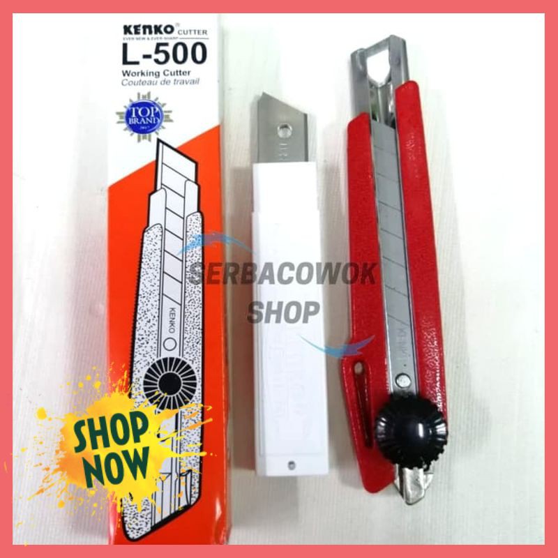 

HOT Paket Pisau Cutter KENKO L 500 Besar + Isi Cutter 1 pak Cutting Knife