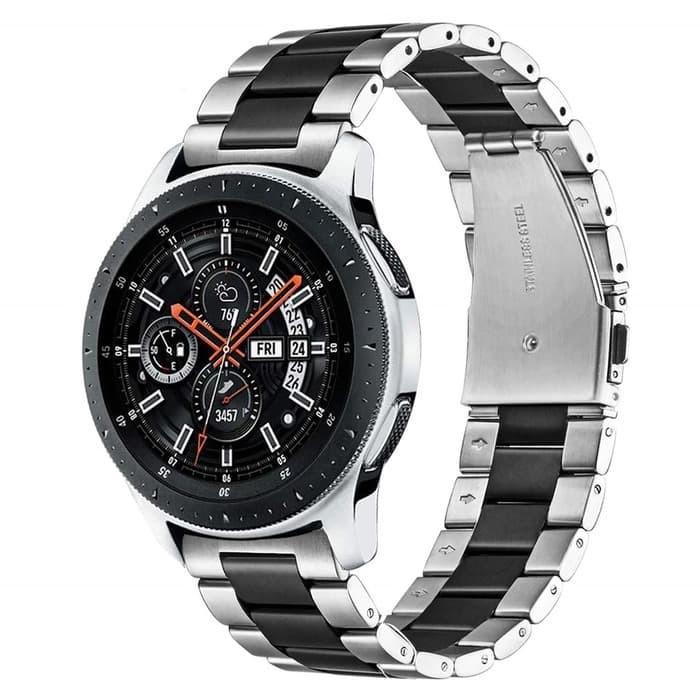 STRAP TALI JAM TANGAN - STAINLESS STYLE TWOTONE - FOR SAMSUNG WATCH GALAXY ACTIVE 2