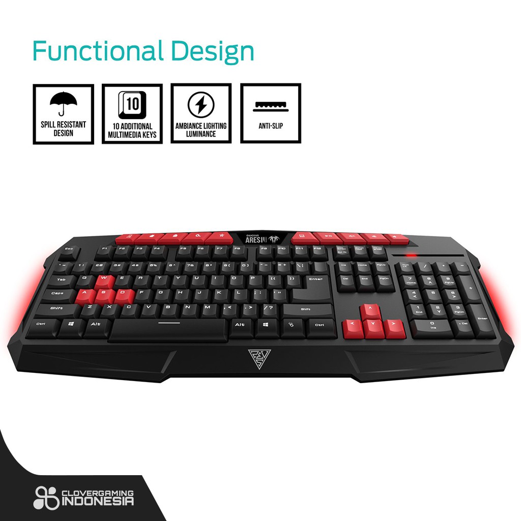 Gamdias Bundle - Combo ARES GKC100 Keyboard Mouse Gaming