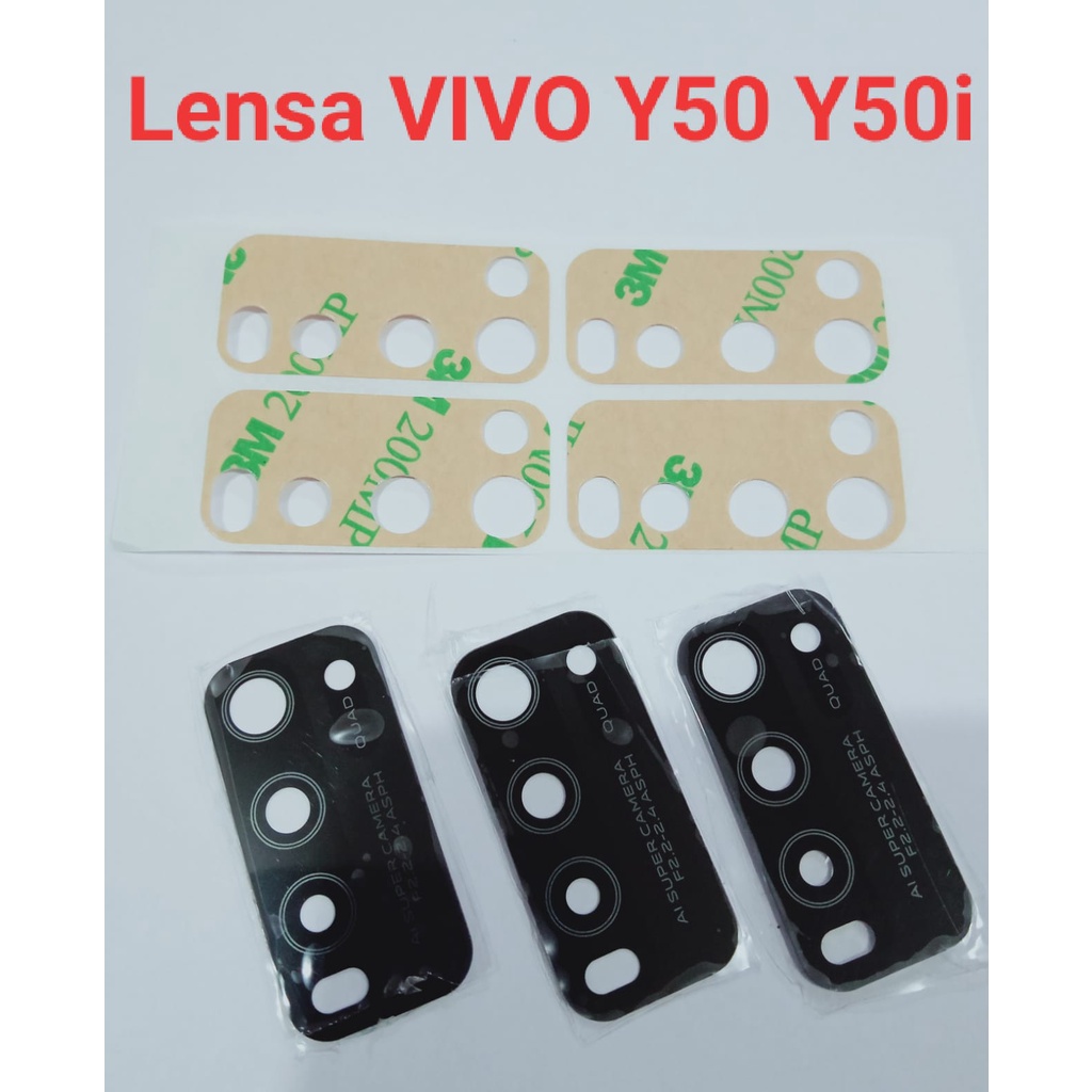 Camera Lens VIVO Y50 Y50i Lensa Kamera VIVO Y50 Y50i Kaca Kamera Belakang VIVO Y50 Y50i