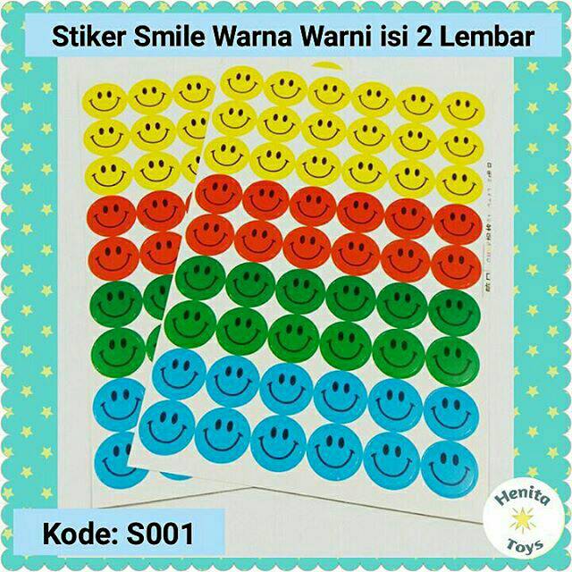 

Stiker Smile Warna Warni isi 2 Lembar