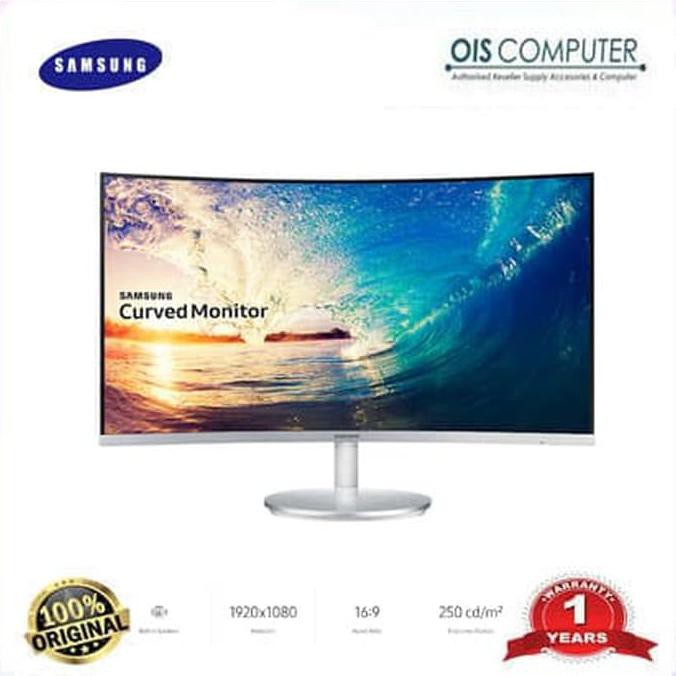 Samsung Monitor LED Curved 27 Inch C27F591FDE HD 1080 LC27F591FDEXXD KOMPLIT