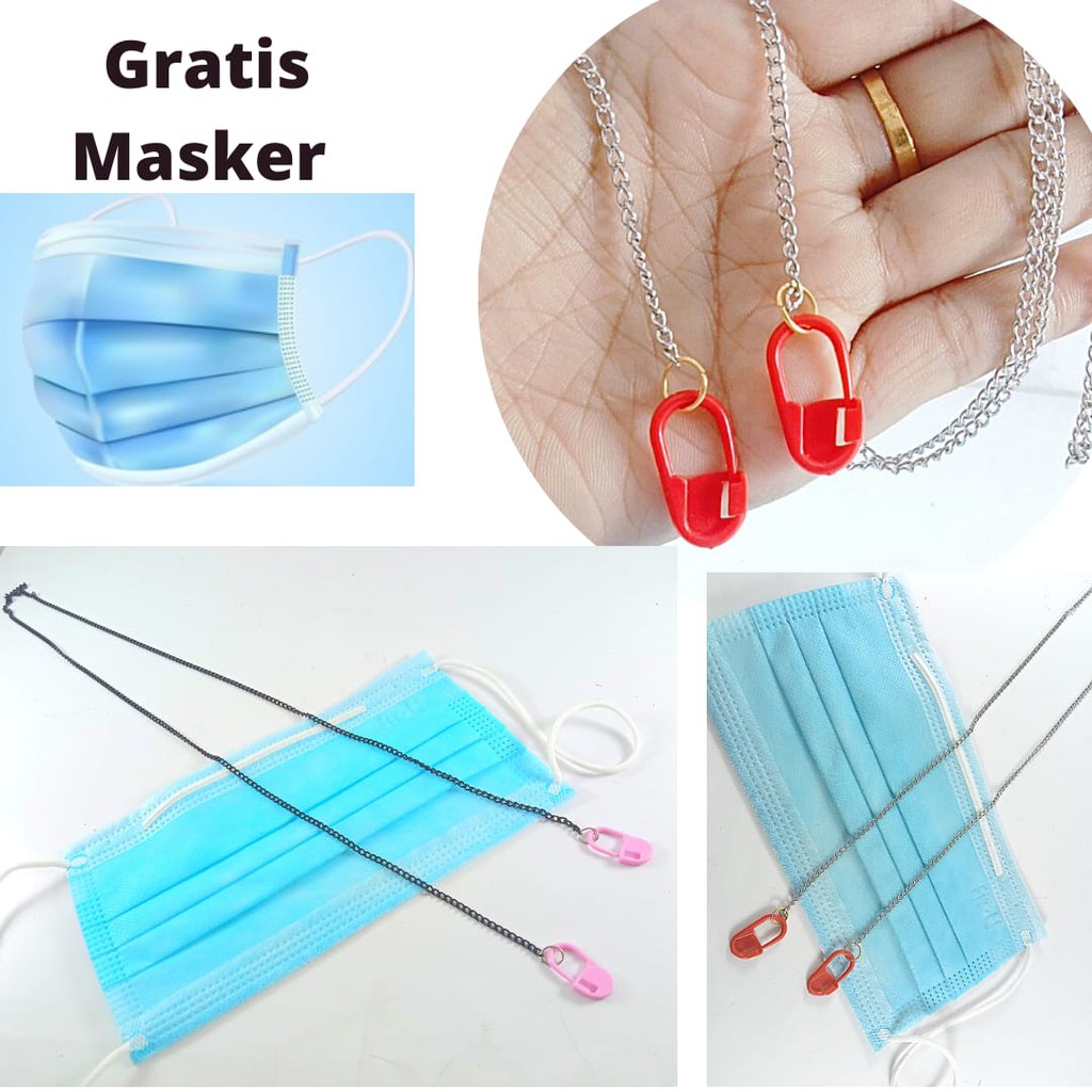 Strap masker RANTAI ADR Tali masker kalung masker mask Chain Neck  Rantai kacamata Tokopelanginicer