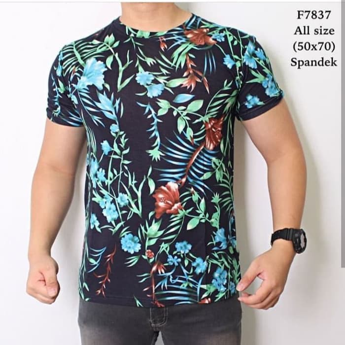 TERMURAH kaos batik pria lengan pendek / F6
