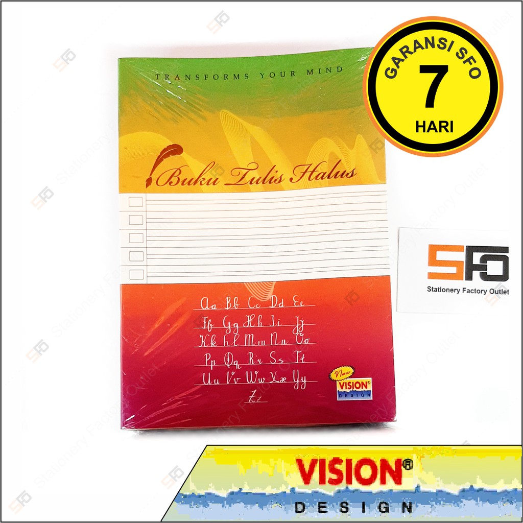 

Buku Tulis Halus isi 38 Satuan - Vision