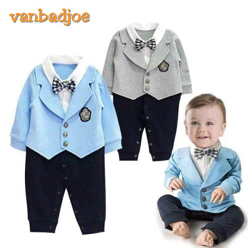 Romper Model Jas Resmi Bayi Laki-laki Panjang Bordir Mirip Hogwarts Harry Potter Jumper Kemeja Dasi