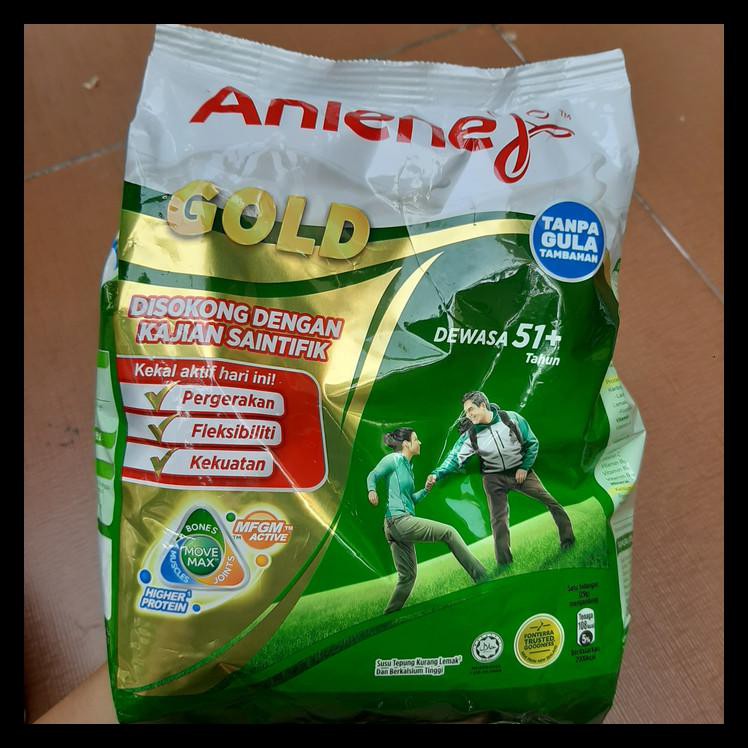 ORIGINAL susu anlene gold orang tua low fat & high calcium import malaysia 1kg