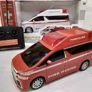 RC Car Mobil Ambulance Alphard Vellfire Mobilan Ambulan Remot Mainan