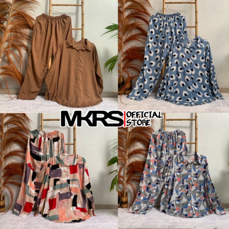 Kemeja Wanita Panjang | Pajamas Wanita | Long Sleep Wanita | One Set Kemeja Panjang Wanita | Baju Ti