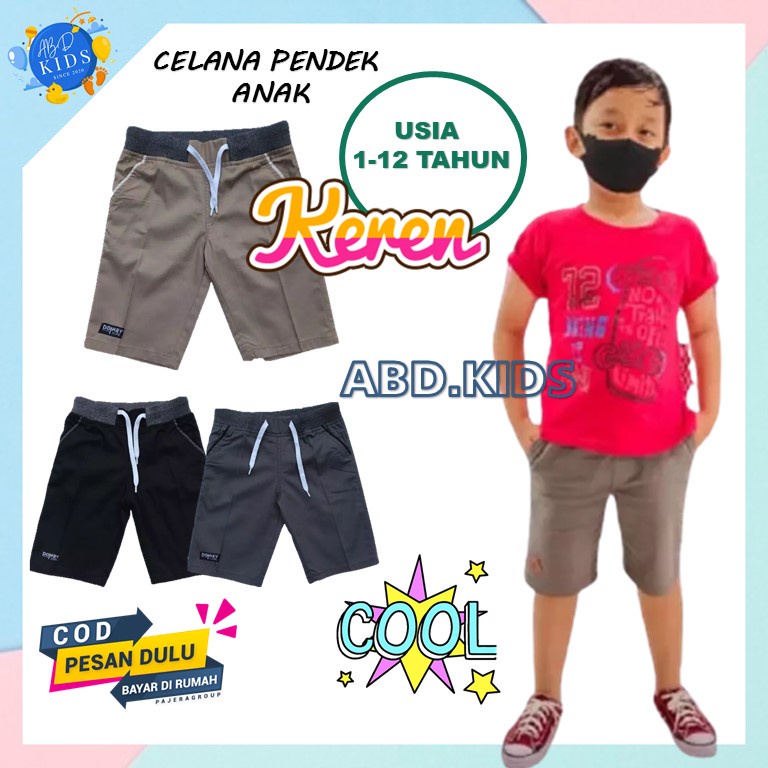GROSIR ONGKIR/ COD Celana Chino Pendek Anak Laki laki Rip umur 5 - 12 Tahun | Celana pendek chinos a