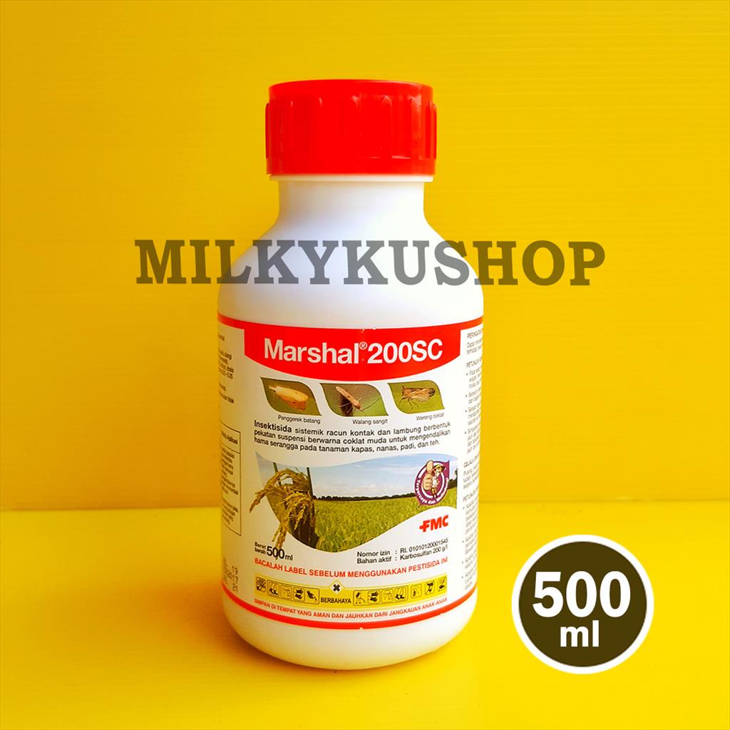 MARSHAL 200 SC 500 ML  KEMASAN PABRIK INSEKTISIDA AKARISIDA