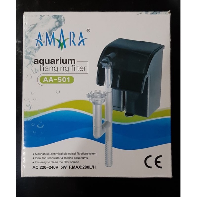 {AMARA AA 501} FILTER GANTUNG AQUASCAPE AMARA AA-501 FILTER GANTUNG AQUARIUM HANG ON FILTER AQUASCAPE