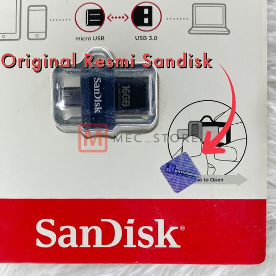 Flashdisk Micro Dual Drive SDDD3 M3.0 16GB Sandisk Original Resmi