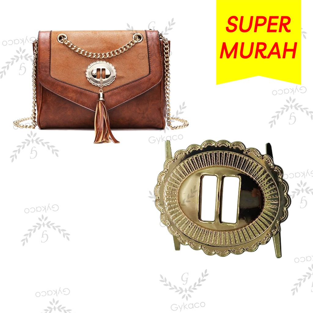 Variasi V142 Plat Tancap Rumbai - Aksesoris Tas &amp; Dompet Wanita Fashion (IMPORT)