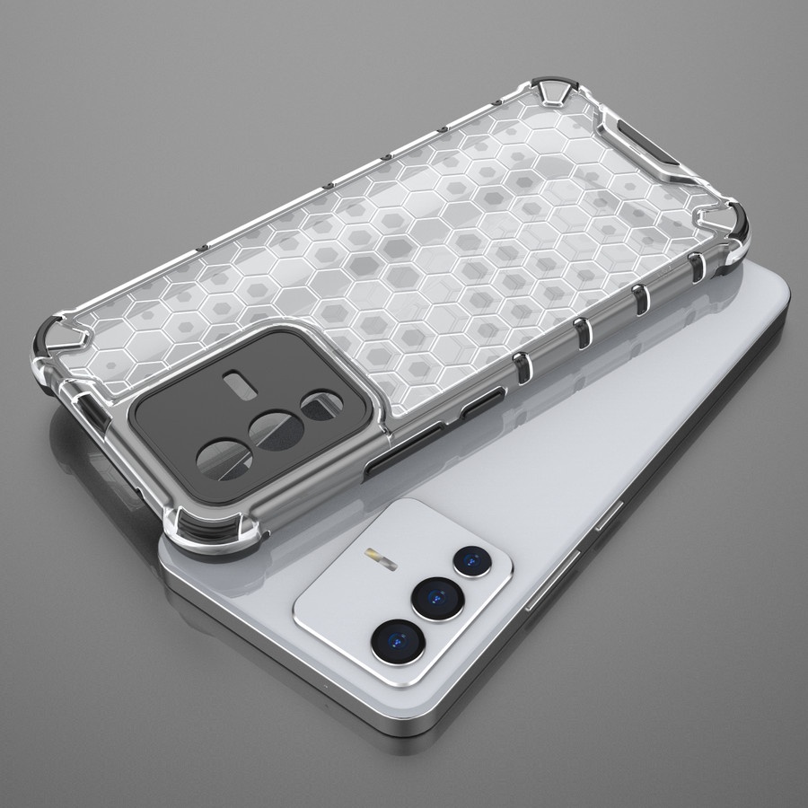 VIVO V25 5G / V25E / V25 PRO / V23 5G / V21 5G SOFT CASE RUGGED ARMOR HONEYCOMB