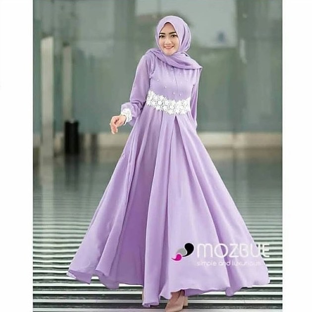 Pajera Dress muslim/Fashion Muslim/Busui/Motif Renda+mutiara /Bisa Cod-3