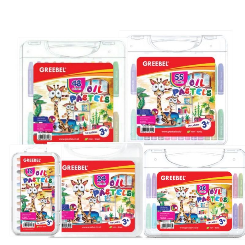 

Krayon Greebel/Greebel Oil Pastel 12, 18, 24, 36, 48, 55