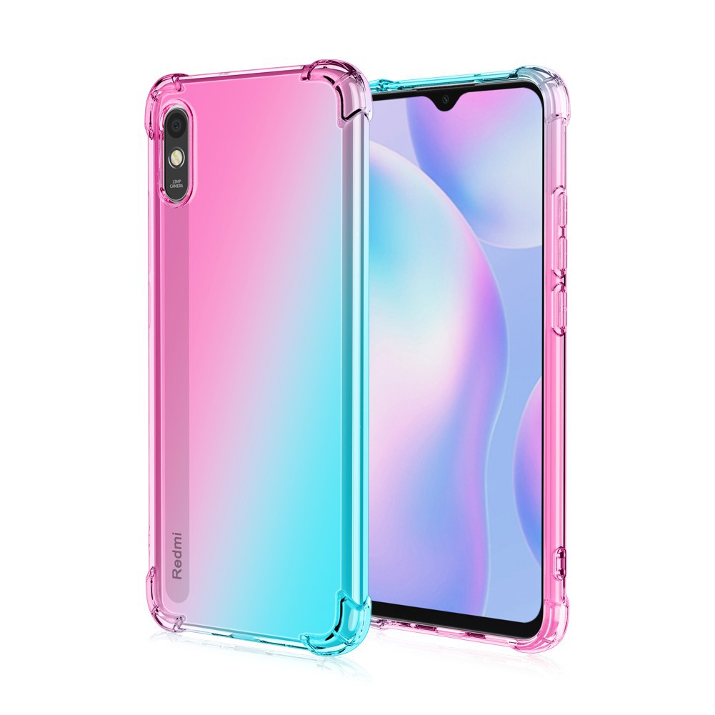 Soft Case Bahan Silikon Jelly Warna Gradasi Untuk Xiaomi